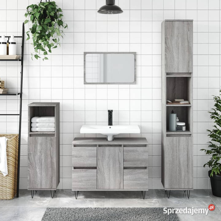 Szafka łazienkowa szary dąb sonoma 80x33x60 sprzedam