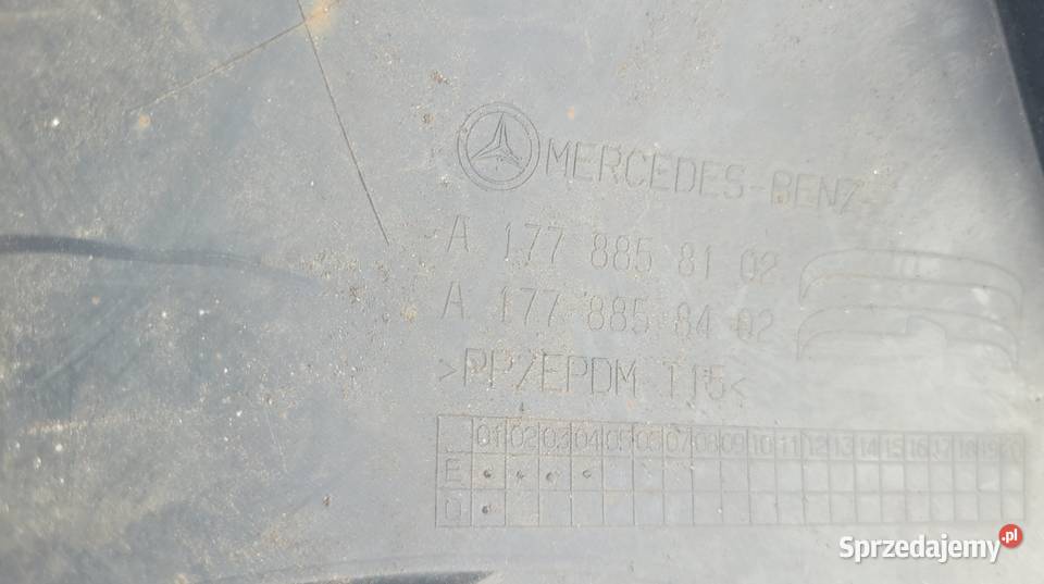 Mercedes A klasa W177 DOKŁADKA ZDERZAKA TYL śląskie