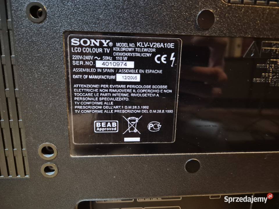 Telwizor SONY Bravia LCD 26 HD Ready