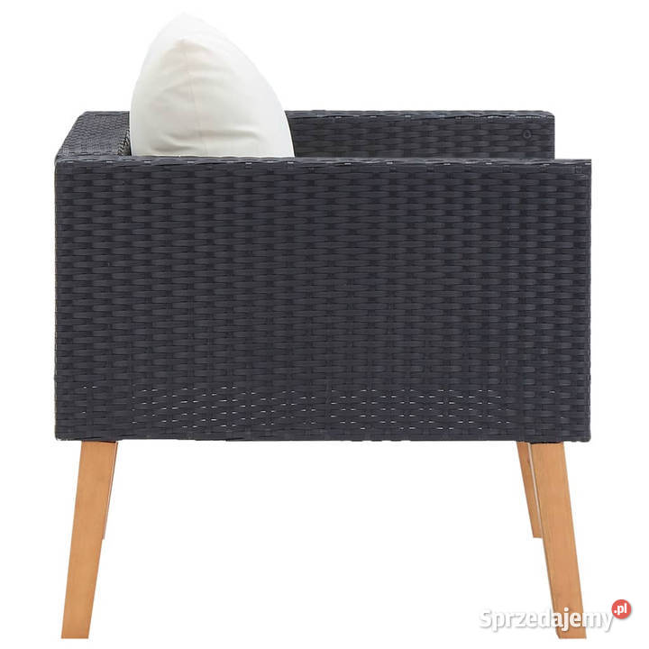 Pojedyncza sofa ogrodowa z poduszkami rattan PE Warszawa sprzedam