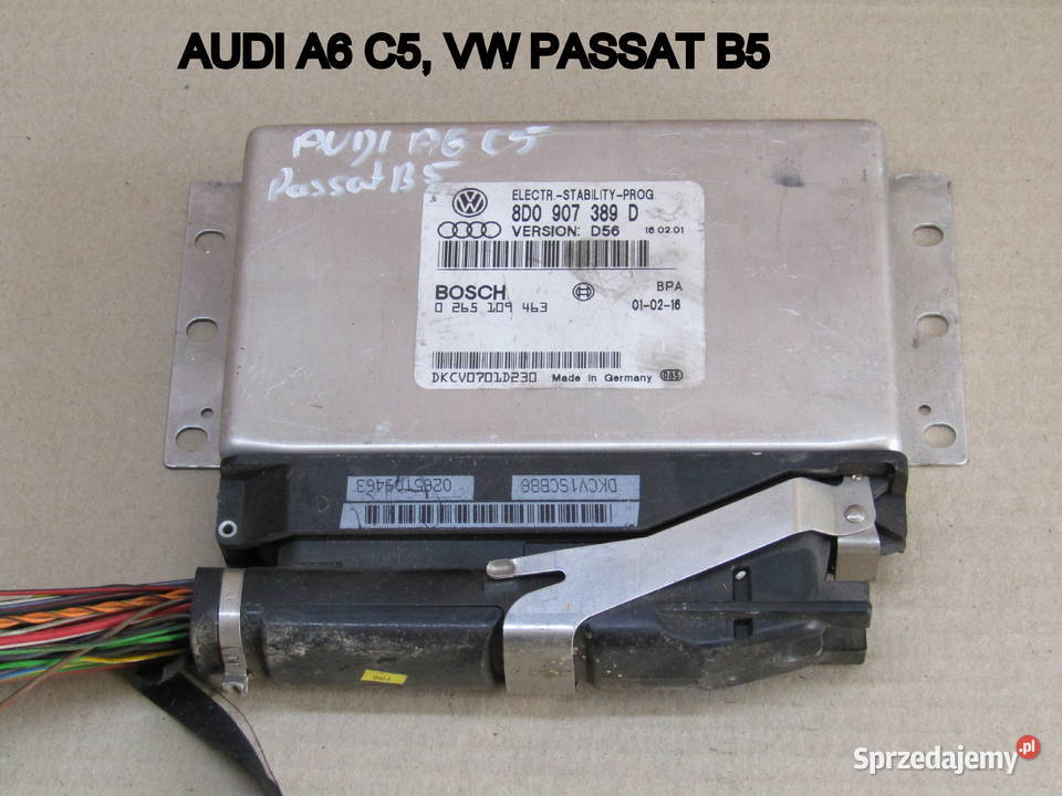 MODUŁ ZAWIESZENIA ESP AUDI A4 B5 8D0907389D Układ elektryczny, zapłon Mysłaków