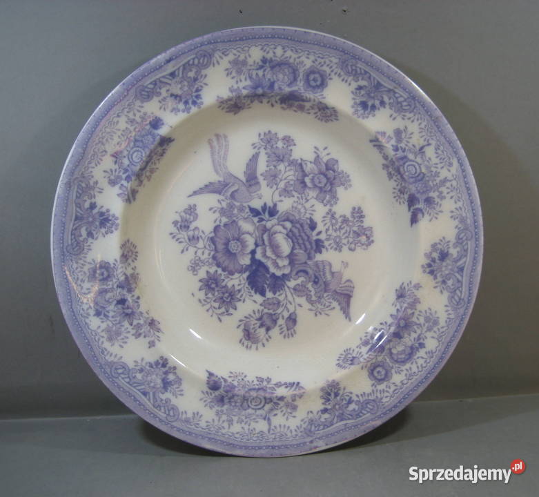 Przedwojenny Talerz Dekoracyjny Gustafsberg Warszawa