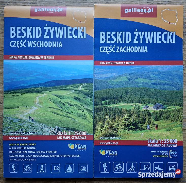 Beskid Żywiecki cz wschodnia i zachodnia 125 000