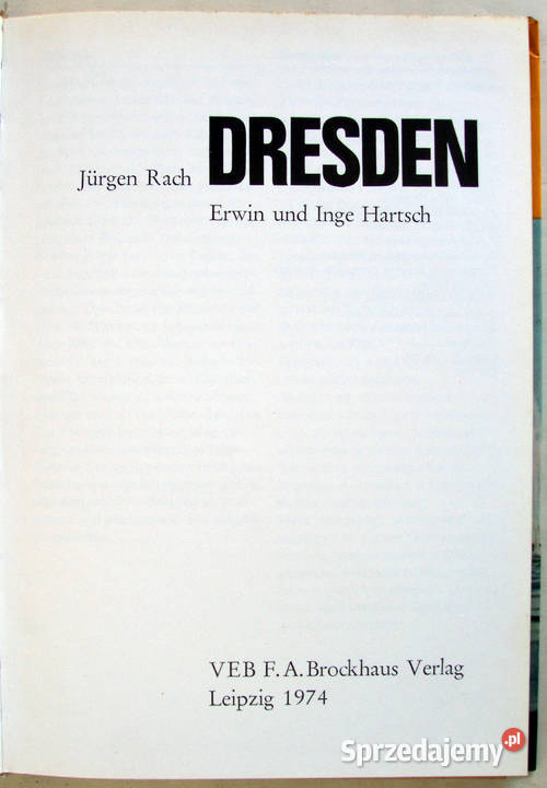 DRESDEN Fuhrer in Fotos Przewodnik w zdjęciach sprzedam