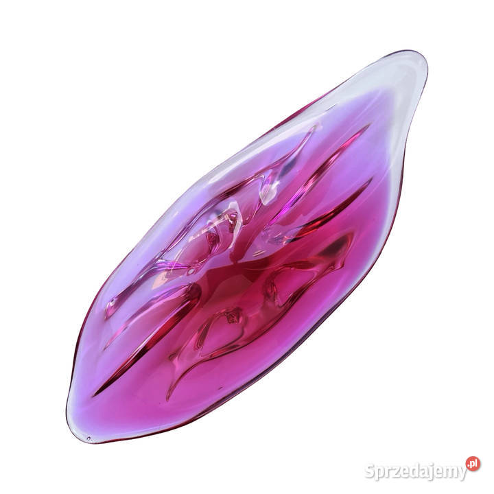 Różowa patera proj J Hospodka Chribska Sklarna Warszawa