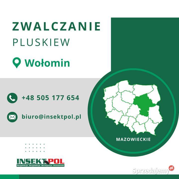 Zwalczanie pluskiew Wołomin Odpluskwianie