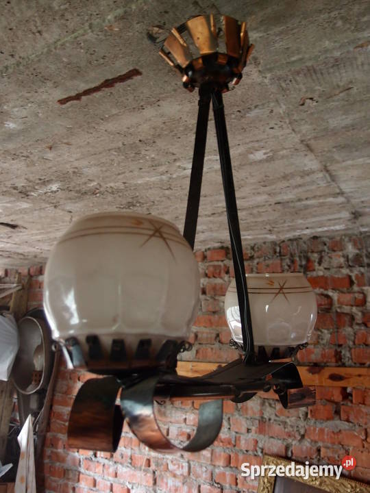 Stylowe Żyrandole kinkiet żyrandol Polam lata 70 Łódź