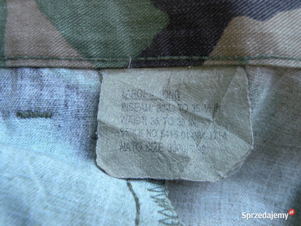 Spodnie BDU woodland large long NYCO 90r