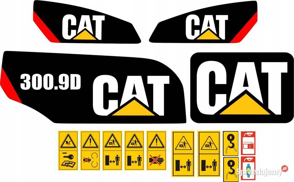NAKLEJKI NA MASZYNĘ CAT 3009d Nakło nad Notecią