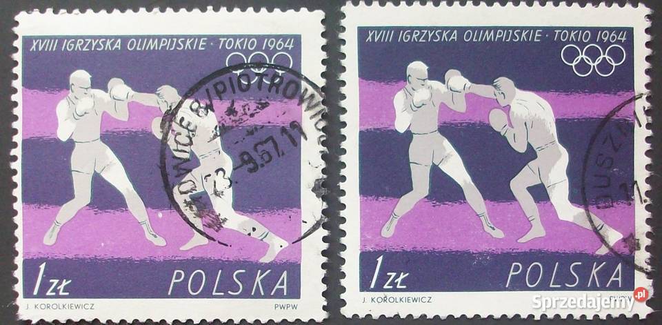 Znaczki polskie luzaki 1964 III kwartał Leźnica Wielka-Osiedle