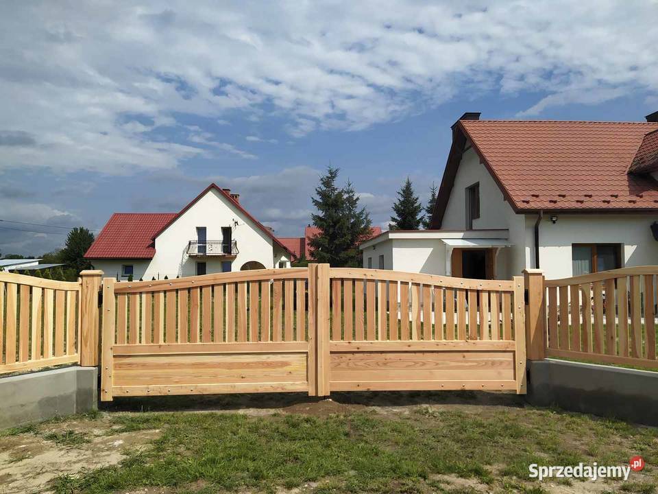 Brama drewniana model B1 Stanpor drewno Stalowa Wola