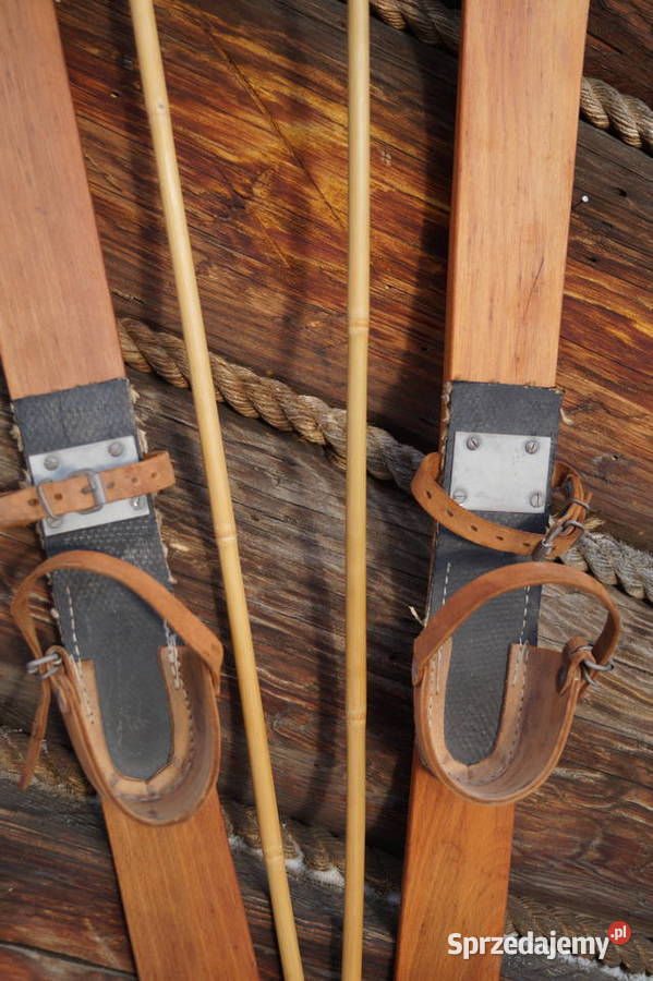 Stare narty dziecięce 90 kijki Pruchnik