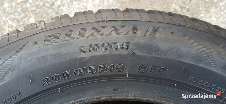 4 Opony Zimowe Bridgestone Blizzak LM005 20555 T do 190 km/h Kraków
