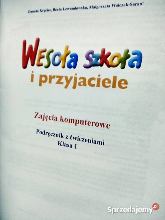 Wesoła szkoła zajęcia komputerowe z CD edukacja Antykwariat Warszawa