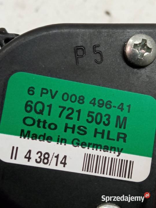 PEDAŁ POTENCJOMETR GAZU 6Q1721503M Skoda osobowe