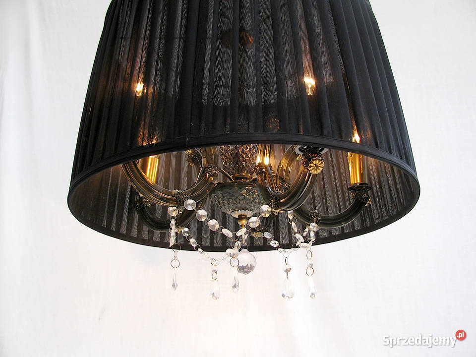Lampa wisząca czarna kryształki II Lampy wiszące Szczecinek