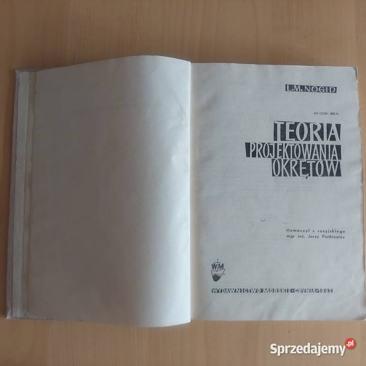 Teoria projektowania okrętów LM Nogid 1962 Gdynia