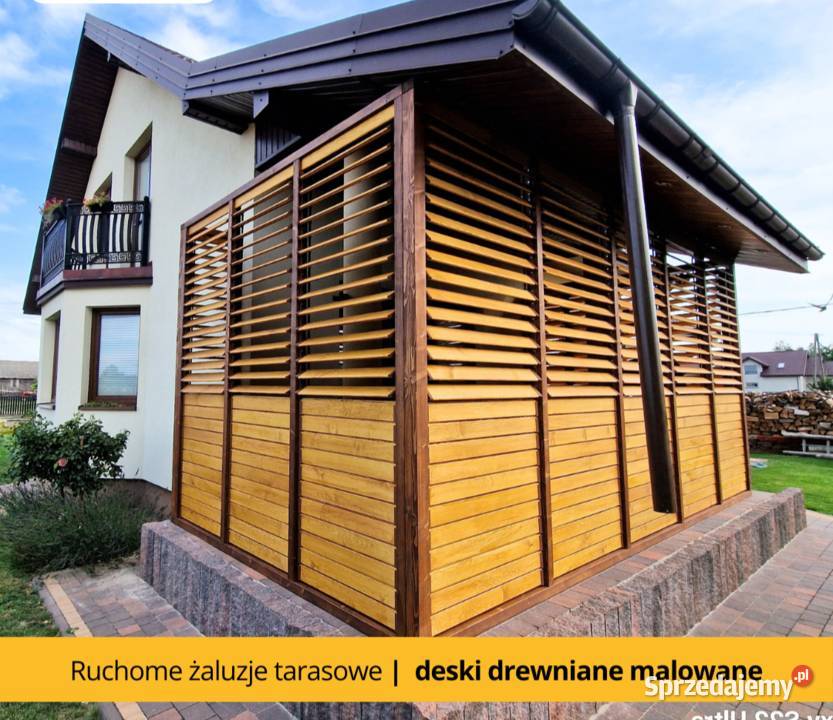Ruchome Żaluzje Tarasowe Drewniane Pergole i trejaże Stęszew