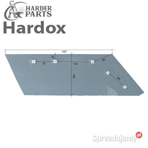 Lemiesz 300hektarów HARDOX 405127P części do Części zamienne Suwałki