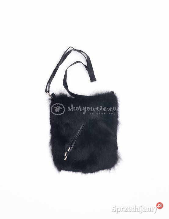 Torebka skórzana z naturalnym futrem z lisa Szaflary