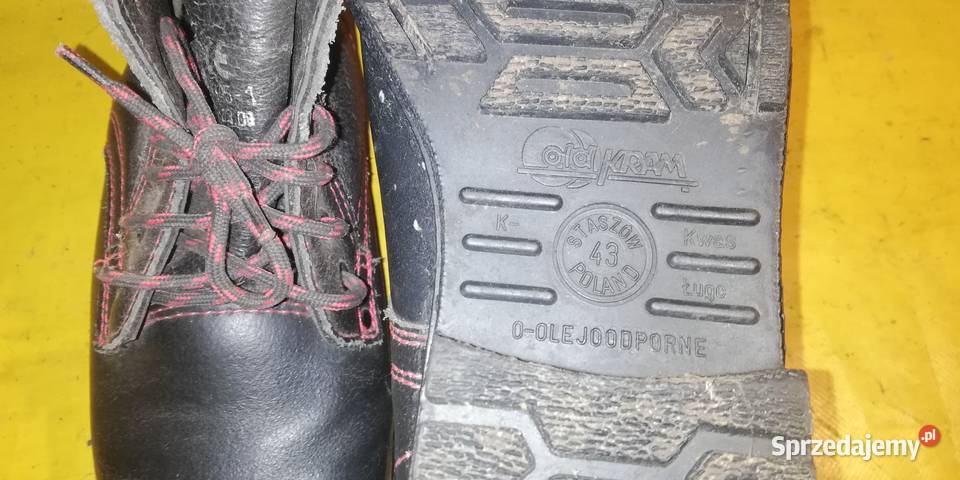 buty robocze BHP kwaso ługo olejoodporne 43 nowe Piotrków Trybunalski sprzedam