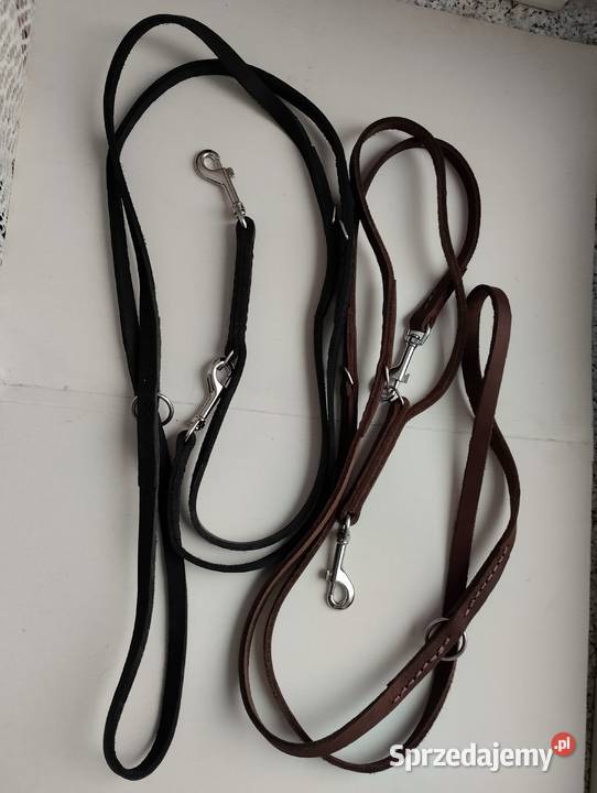 Smycz szyta z naturalnej skóry Warszawa