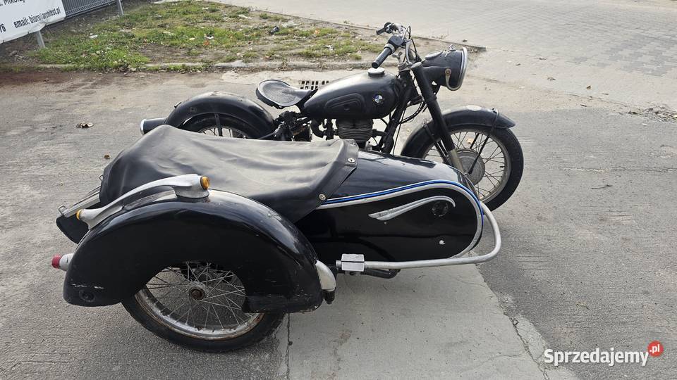 Bmw r 253 motocykl z koszem 1954 Wrocław