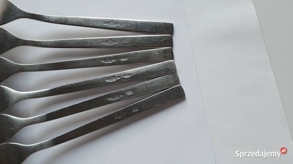 Widelce obiadowe 1 RÓŻE Gerlach sztućce PRL Dąbrowa Górnicza sprzedam