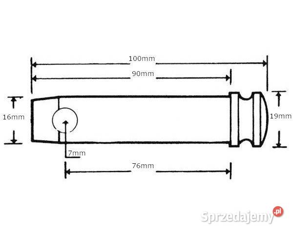 Sworzeń 16x76 mm kat0 Kramp Z316076KR Kamionna sprzedam