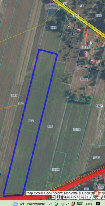 Działka pod zabudowę jednorodzinną bliźniaczą Seroczyn