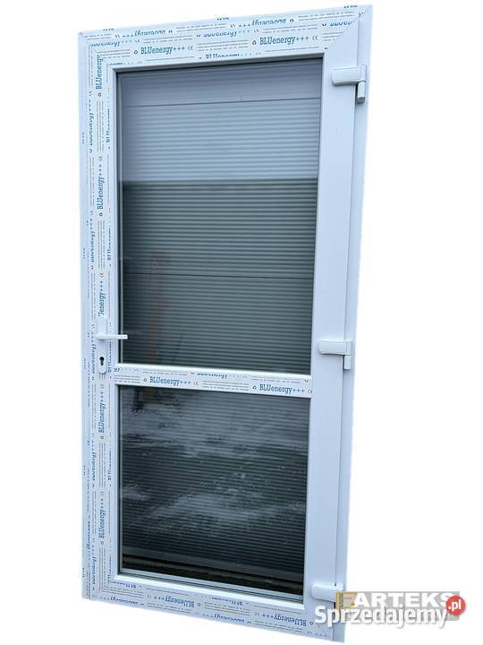 Drzwi PCV sklepowe 90x210 białe nowe RÓŻNE Świecie nad Osą
