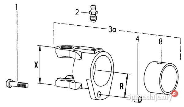 Panewka lożyskowa 52 x 551 x 34 mm 1650492 Kamionna