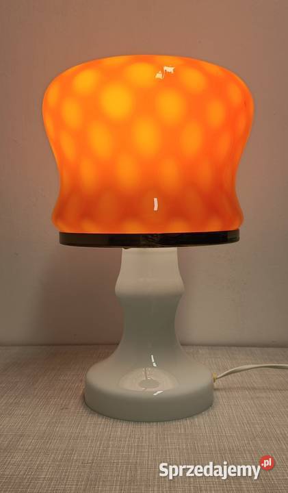 lampa stołowa szklana vintage design projekt łódzkie Radomsko