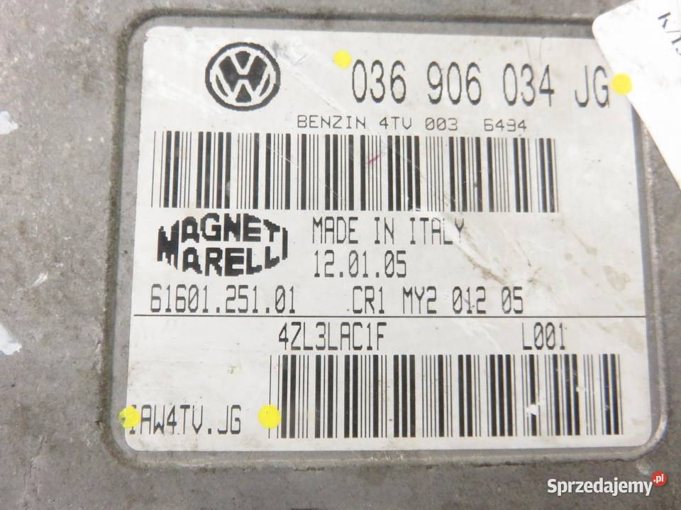 STEROWNIK SEAT IBIZA III 14 16V 036906034JG małopolskie