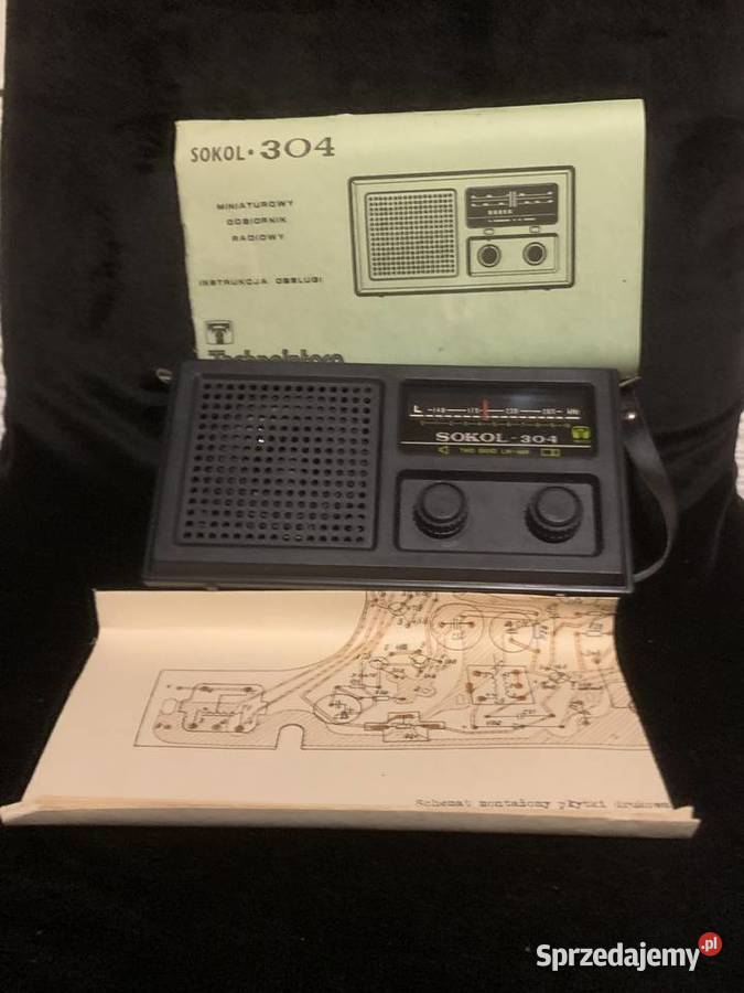 Radio Sokół 304 w kartonie Z dokumentami