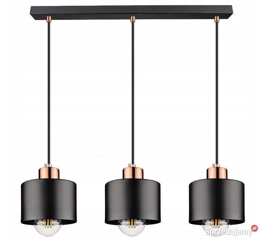 LAMPA WISZĄCA ŻYRANDOL PLAFON LED potrójna Choroszcz