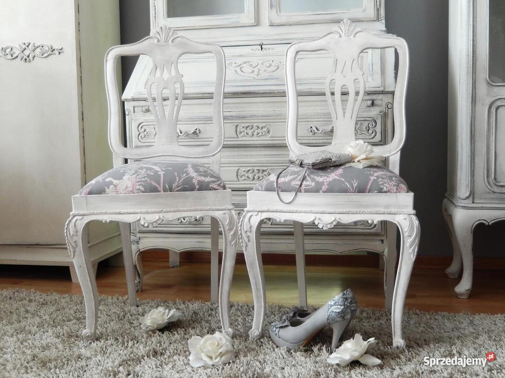 krzesło krzesła shabby chictoilescenki rodzajowe dolnośląskie Lubin