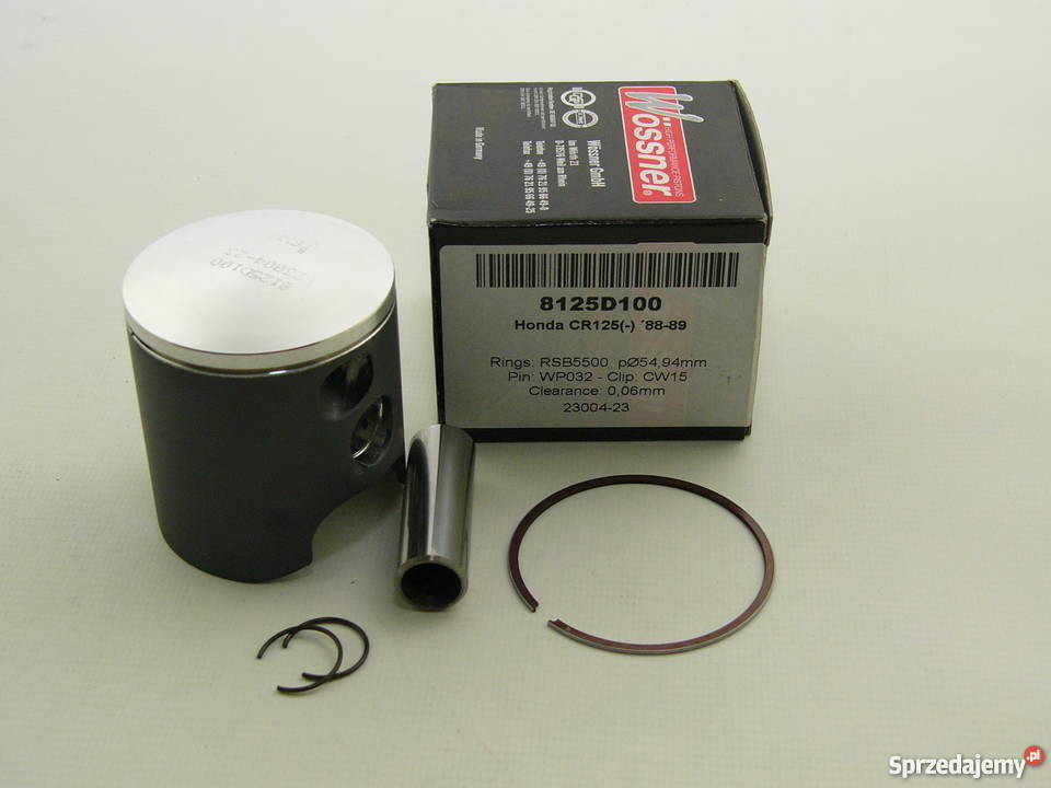 TŁOK komplet tłokowy WOSSNER 5494 mm CR 125 R Zabrze