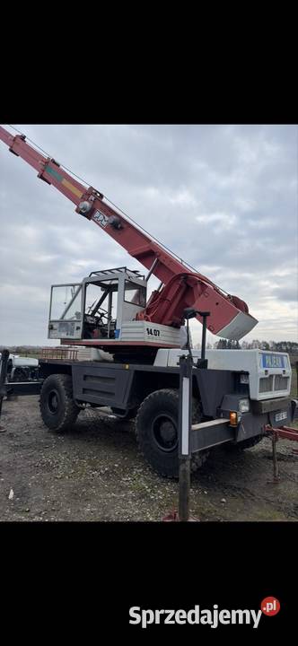 Dźwig samojezdny ppm terex 4x4 Rok produkcji 1984 Puławy sprzedam