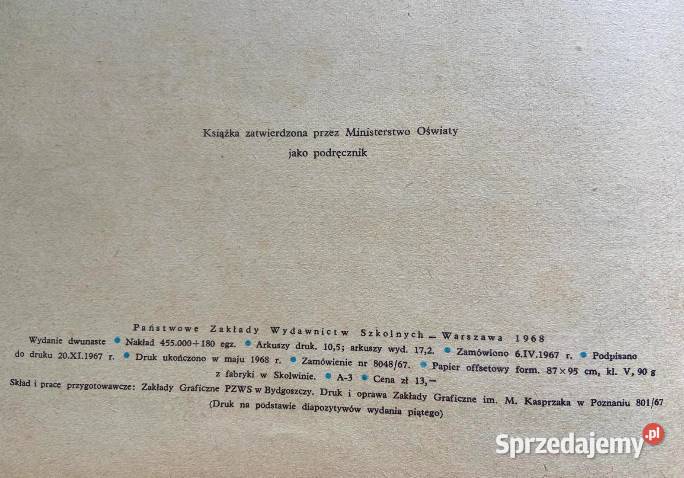 ELEMENTARZ Falski Oryginał PZWS 1968 Olkusz