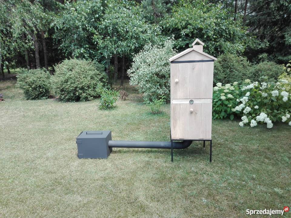 Wędzarnia Dębowa Duża Dwukomorowa Palenisko 3mm Grillowanie