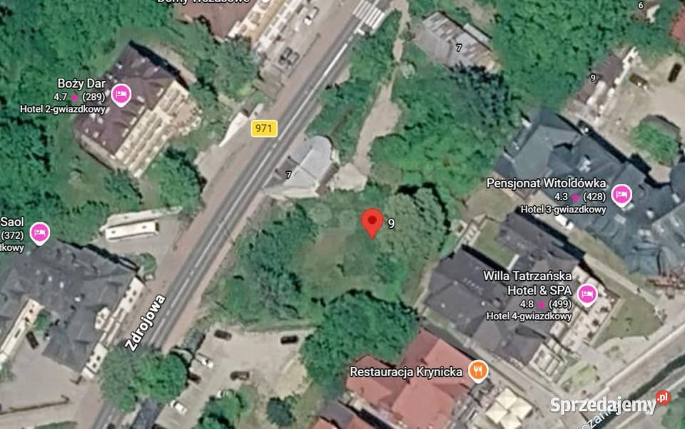 Działka inwestycyjna KrynicaZdrój Zdrojowa 9