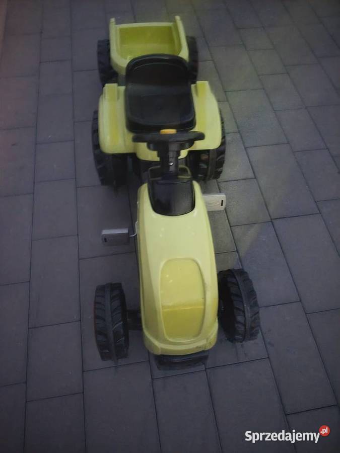 Traktor na pedały Claas GM Smoby z przyczepą Łańcut
