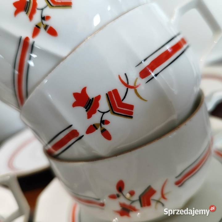Czeskie Duo porcelanowe Art Dco Warszawa
