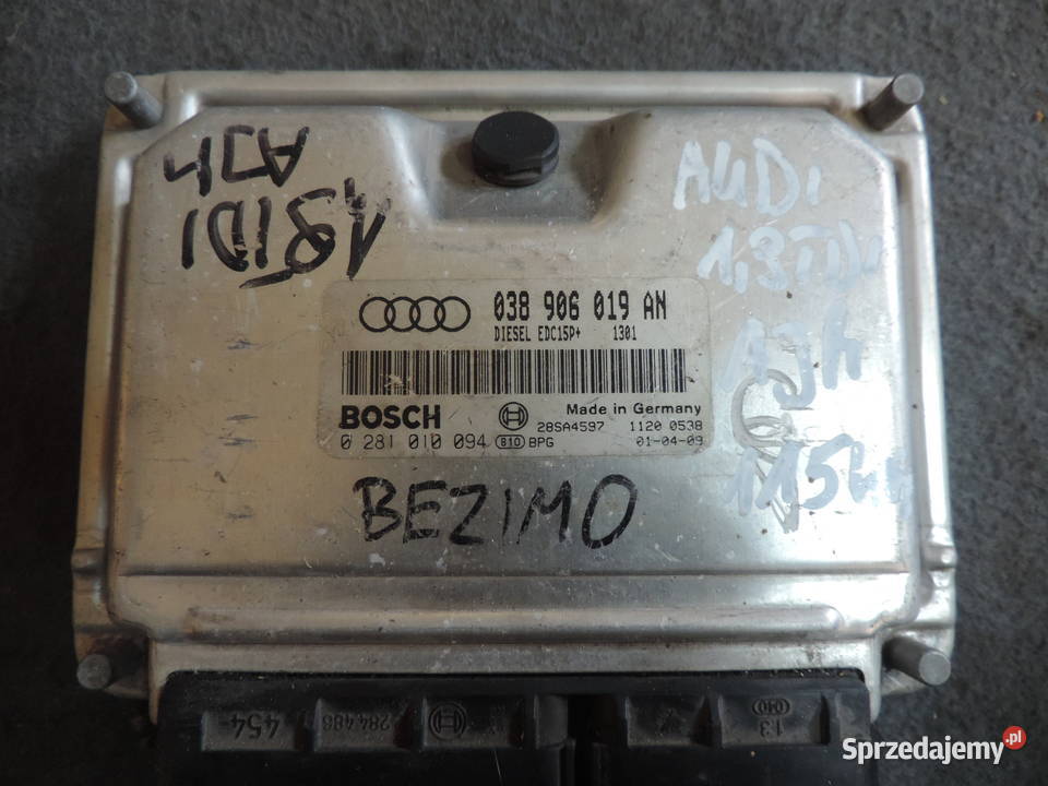 KOMPUTER SILNIKA AUDI A4 B5 038906019AN 19 BOSCH Rok produkcji 1999