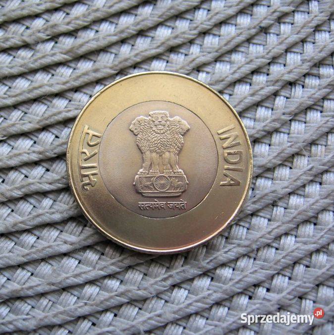 Indie 10 Rupii 2022r 75 Lat Niepodległości Numizmatyka Kalisz