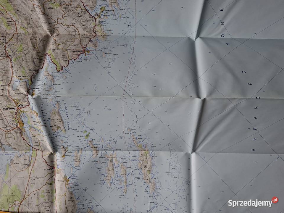 Chorwacja Dalmacja 14 mapy 1100 000 małopolskie Kraków
