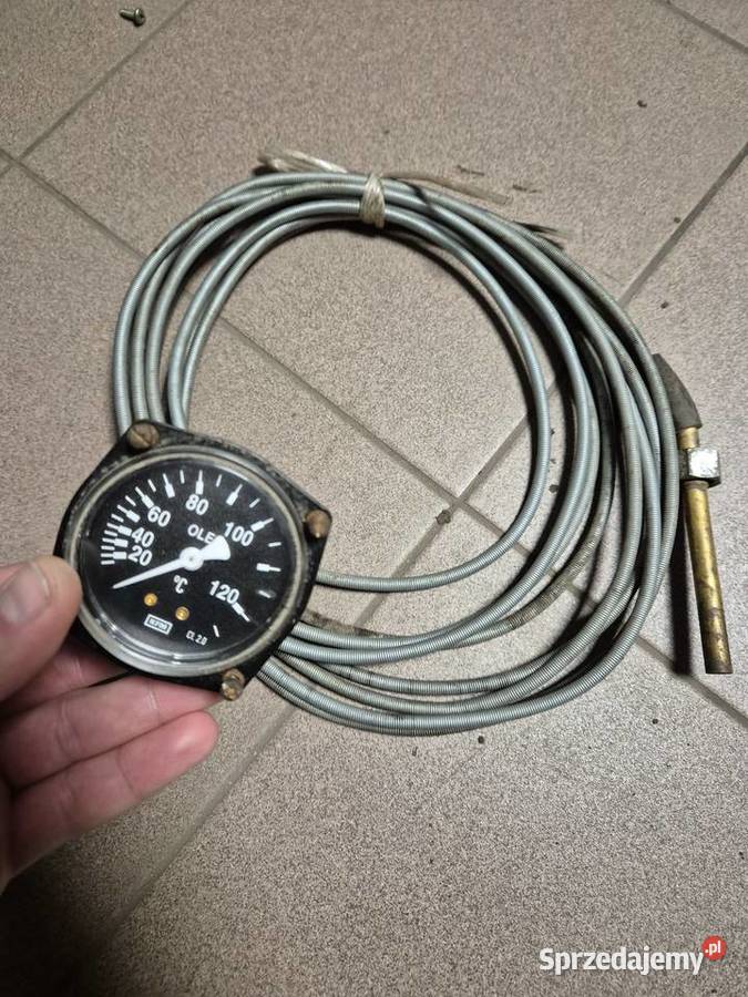 Licznik temperatury oleju wody bizon długa linka nieuszkodzony Zawiercie