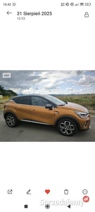 Renault Captur TCe 90 INTENS 2021r model z 2022 91KM Dzierżoniów