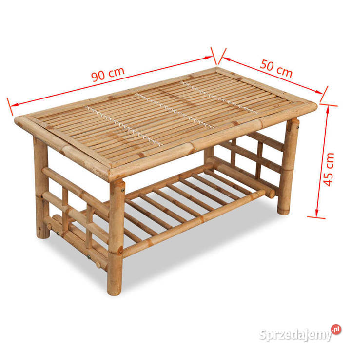 Stolik na kawę 90x50x45 WM243713 mazowieckie sprzedam